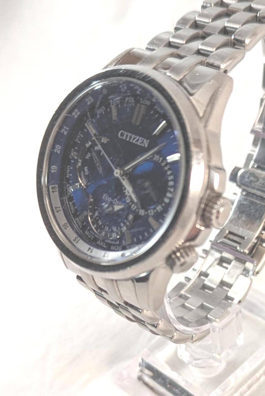 Used Citizen Eco-Drive Calendrier Men's Watch with Blue Dial