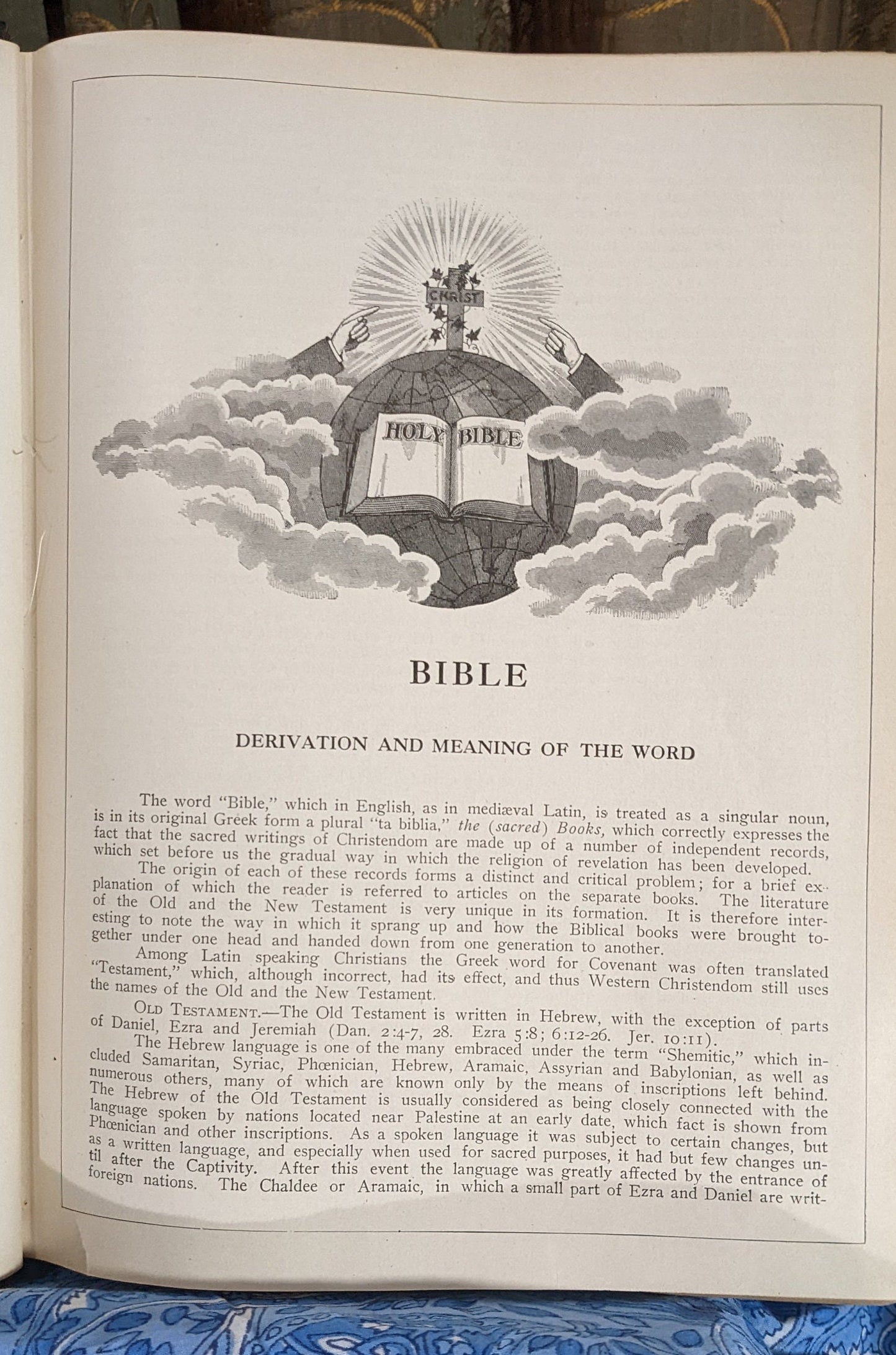 Antique Indexed Holy Bible: Early 1900s Octavo Edition