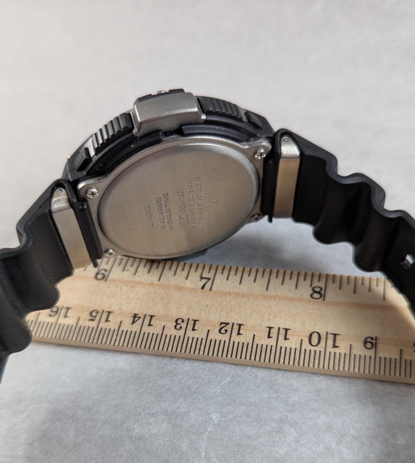 Casio SGW100-1V Men's Watch: Twin Sensor, 200M Water Resistant