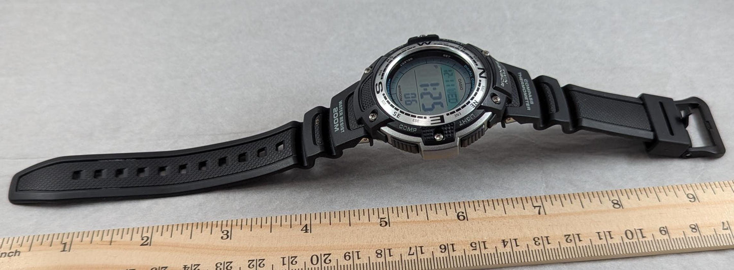 Casio SGW100-1V Men's Watch: Twin Sensor, 200M Water Resistant