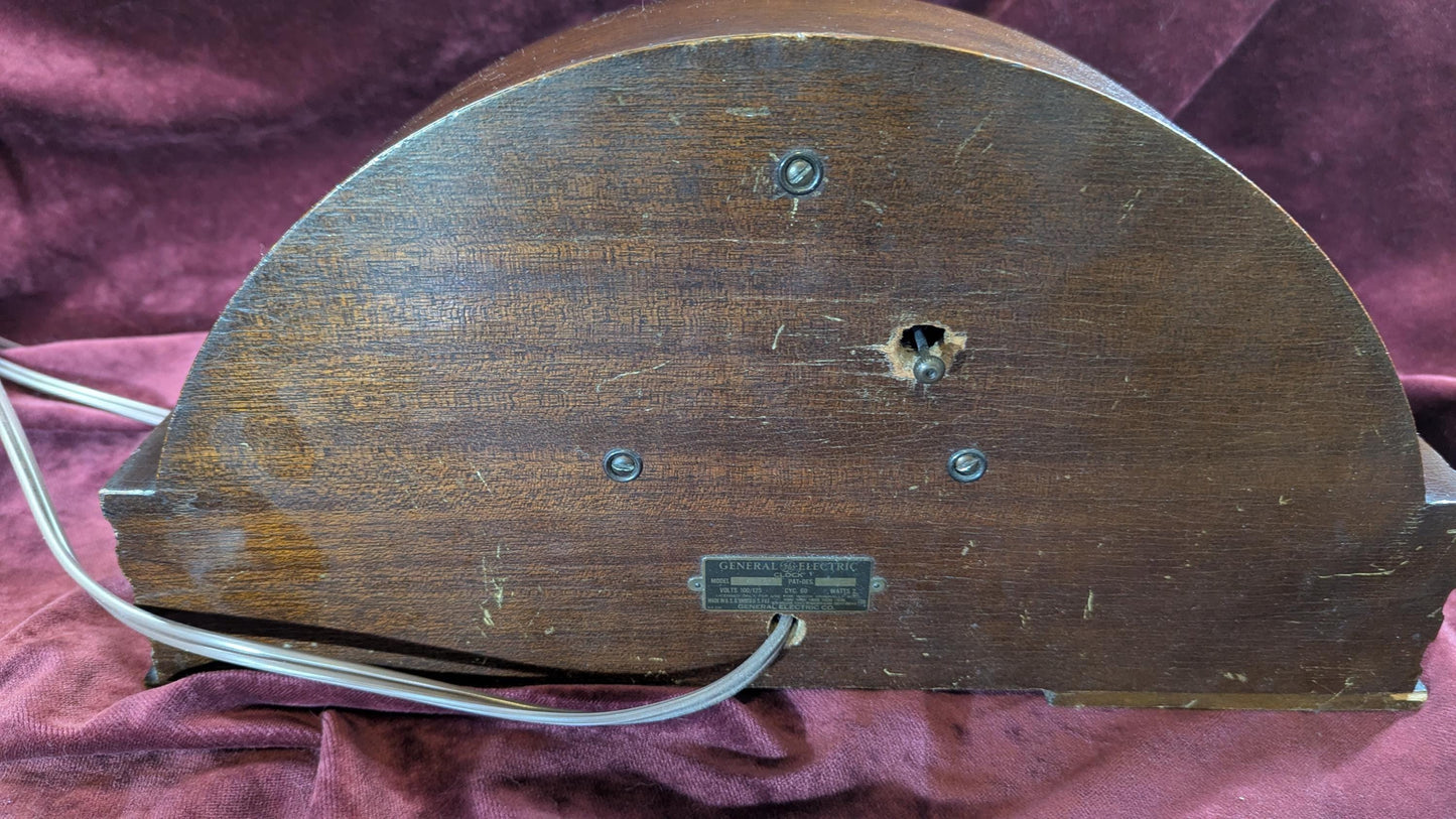 Vintage Telechron Candlelight Clock: Art Deco Electric Mantle Clock, Working