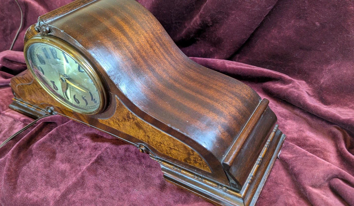 Vintage Revere Telechron Westminster Chime Mantle Clock - Mahogany Case