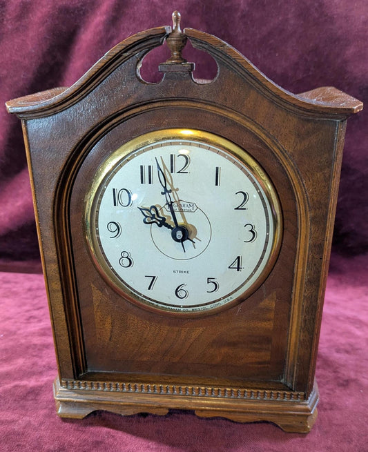 Converted Vintage Ingraham Mantle Clock Beautiful Retro 1930s Design - Comes with a New Quartz Movement and Chime Sounds - Ready to Go