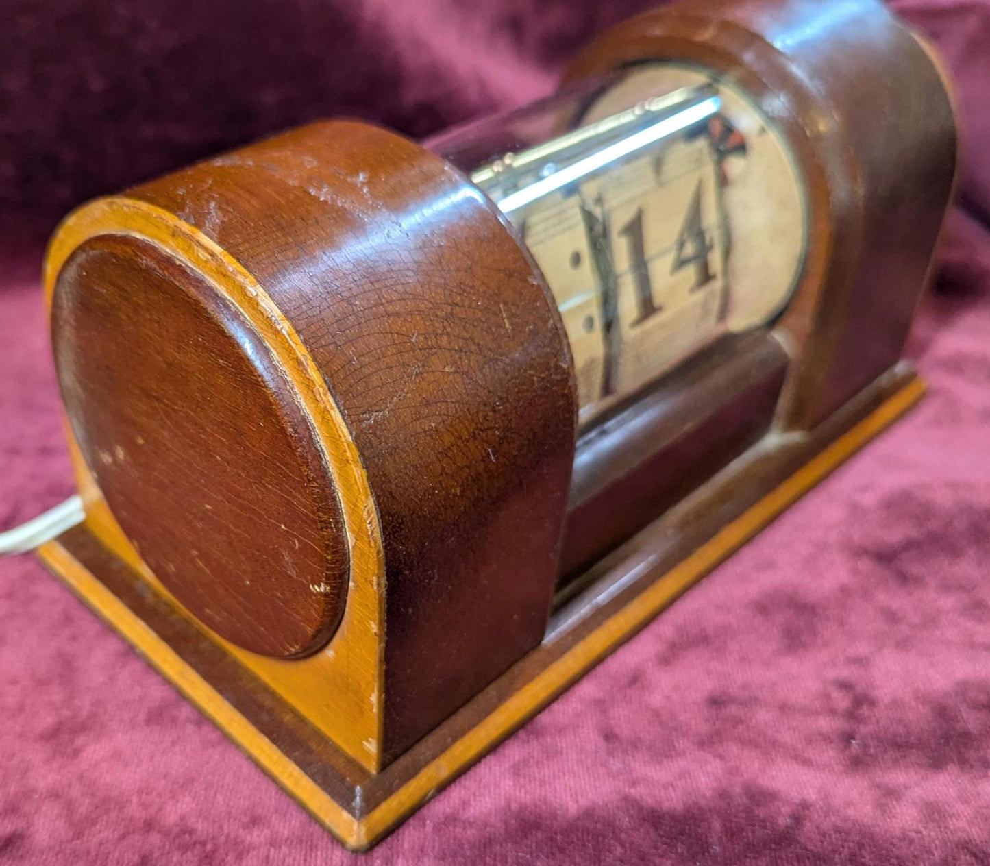 Rare 1938 New Haven "Stylis" Flip Clock: Art Deco Electric Timepiece
