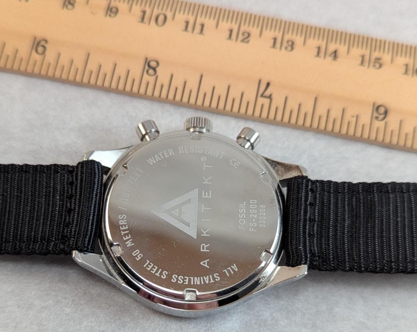 Fossil Speedway Chronograph Watch WB-4177: New Canvas Band, Lume Hands