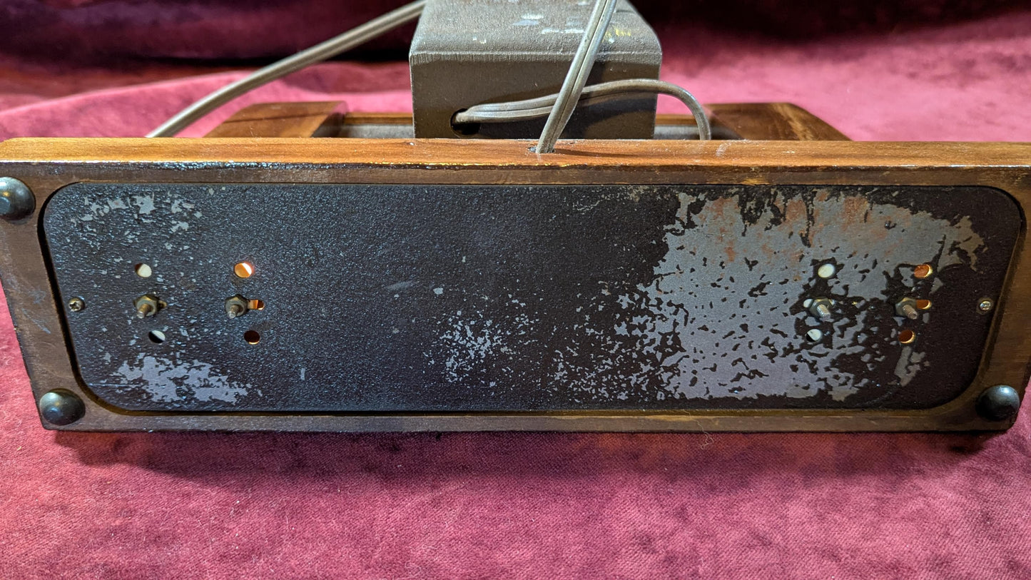 Rare 1940s Lackner "Squire" Lighted Electric Clock: Refinished Timepiece