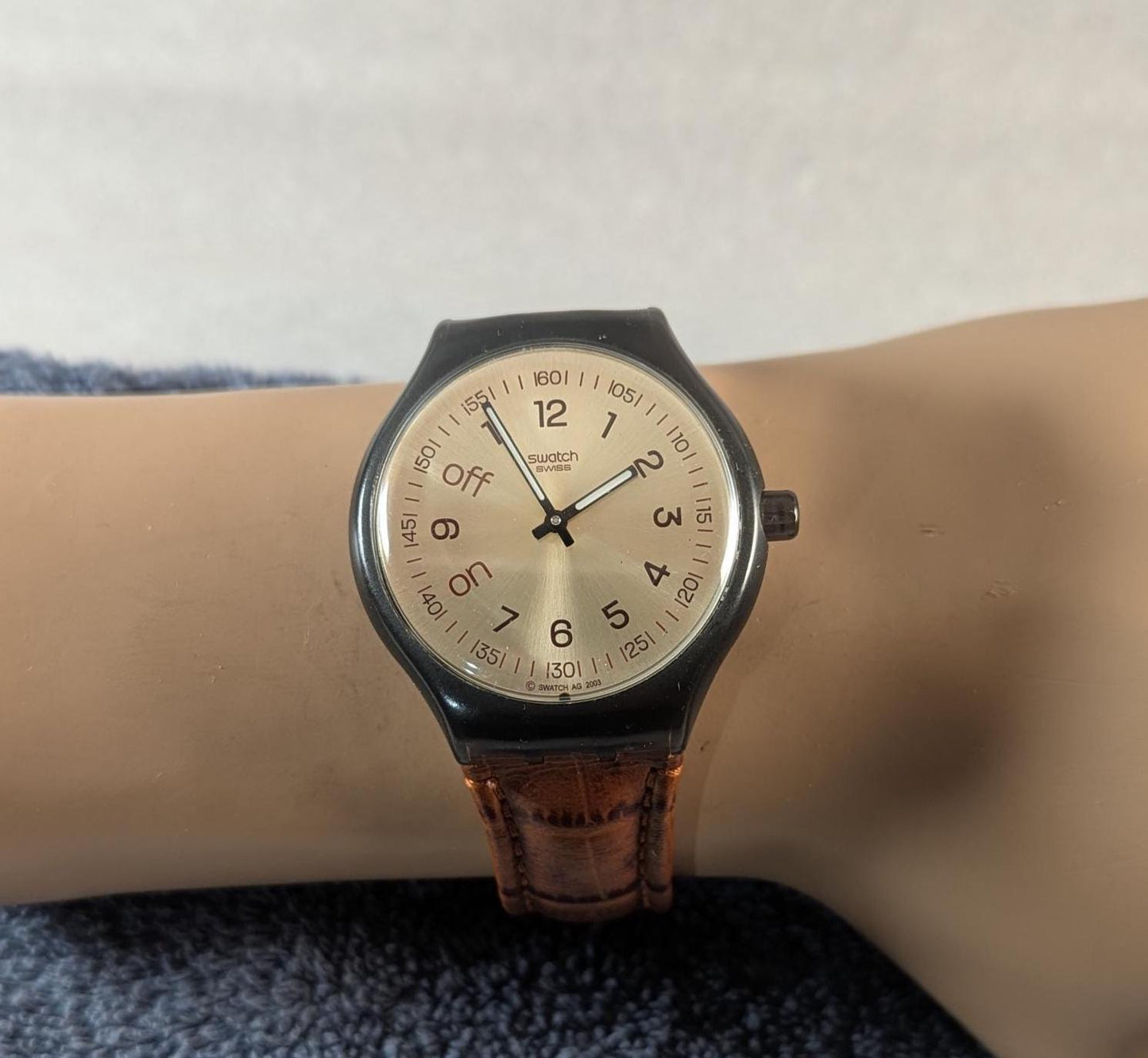 Vintage Swatch Alarm Watch 'BE ON TIME' 2003 Limited Edition