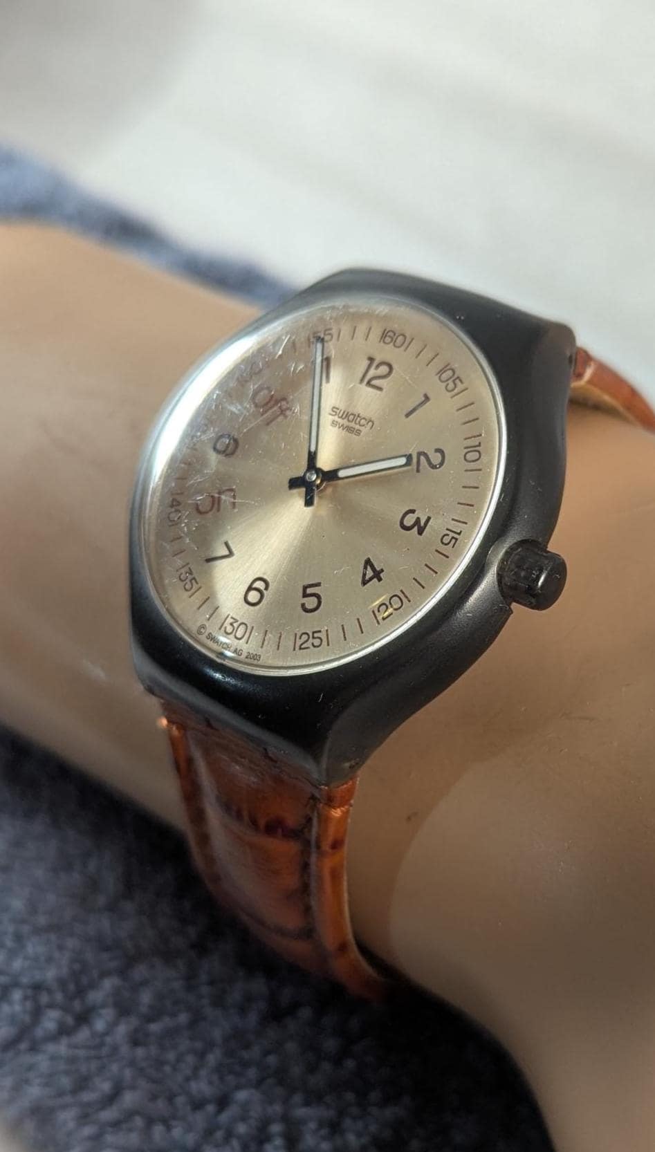 Vintage Swatch Alarm Watch 'BE ON TIME' 2003 Limited Edition