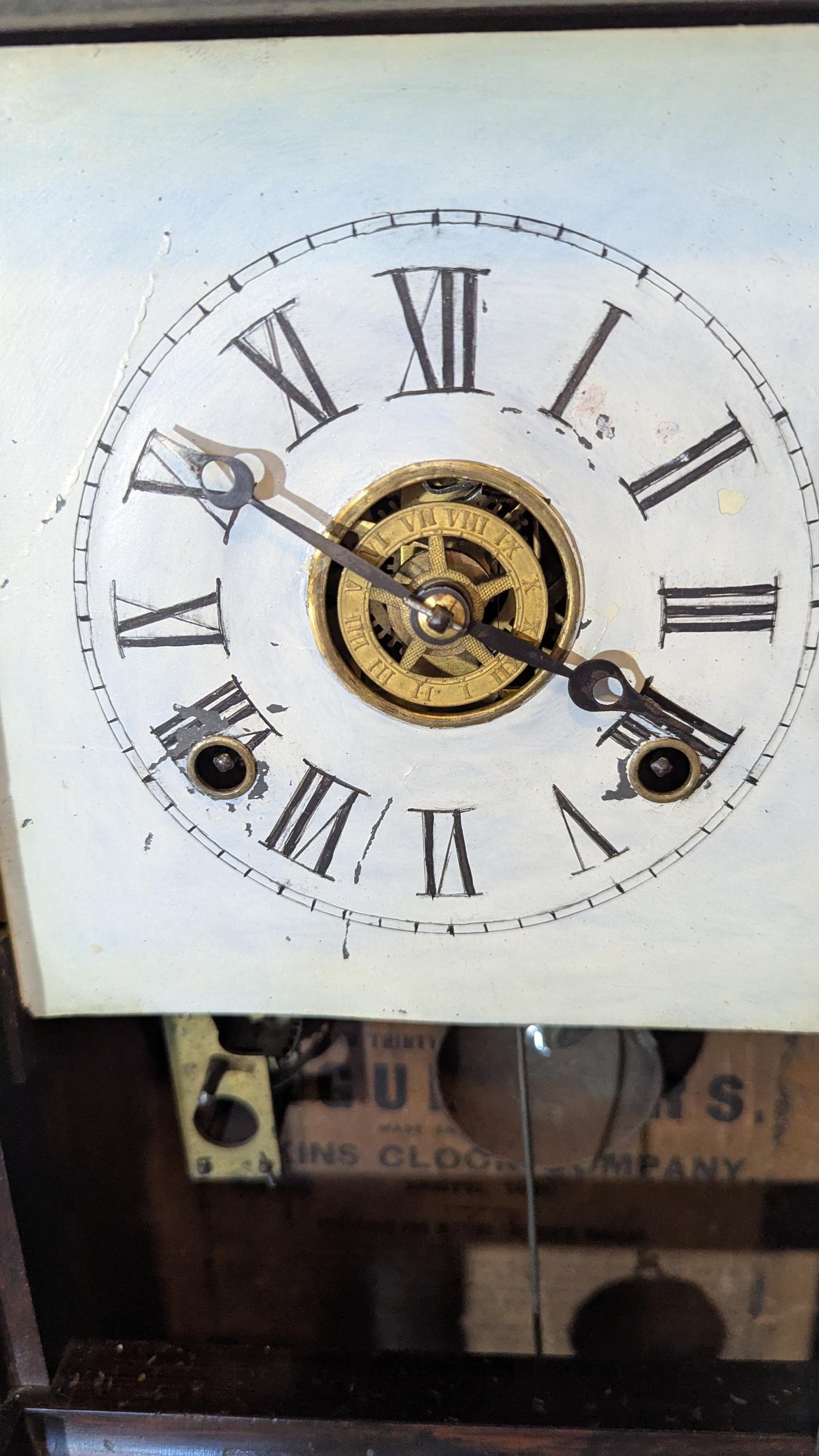 Antique ca 1862 Atkins "London" Rosewood Shelf Clock 8-Day Movement and Chime