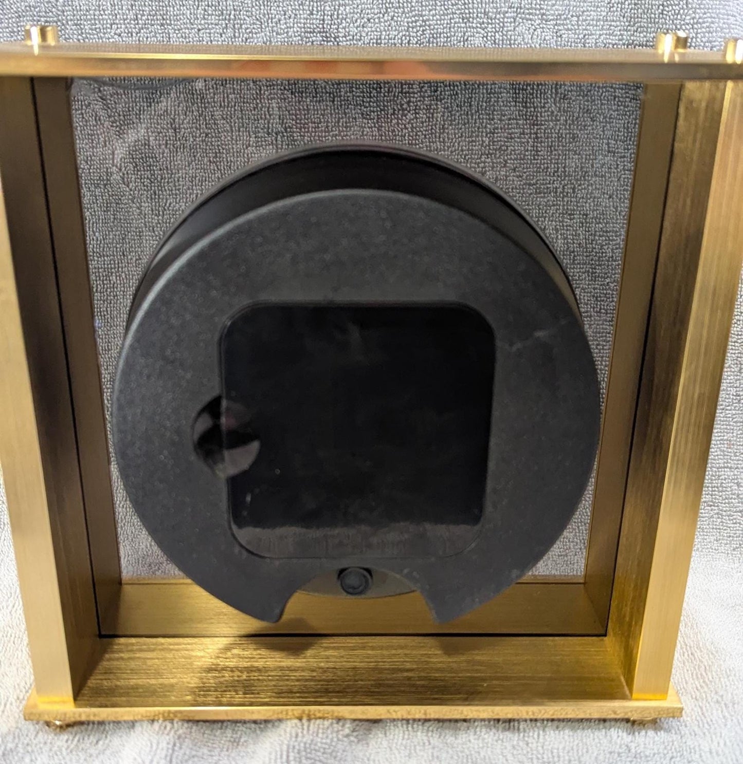 Vintage Seiko Quartz Mantle Brass Clock - Airplane Second Hand 1980s Model