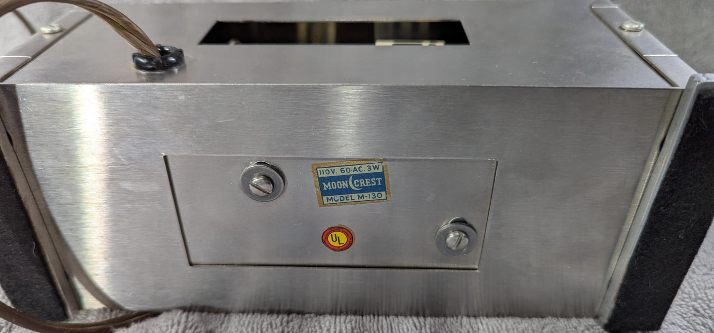 Rare Smith Metal Arts Flip Clock – Art Deco Machine Age Desk Clock