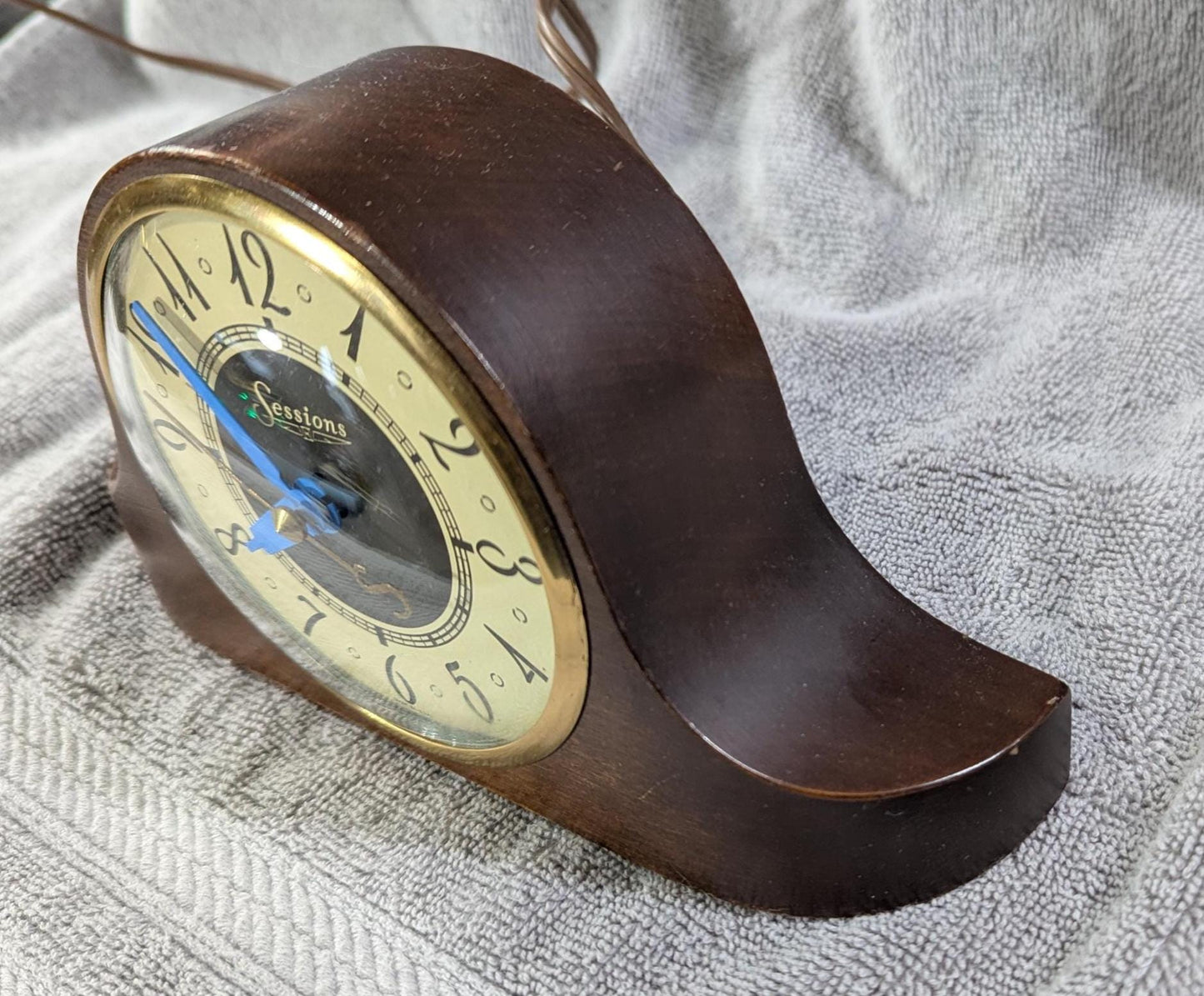 Vintage 1930s Sessions Electric Clock - Art Deco Desk/Mantle Clock Working Model